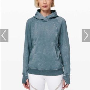 lululemon scuba pullover washed blue charcoal 6